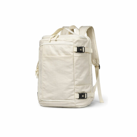 Mochila de viaje expandible con múltiples bolsillos Beige