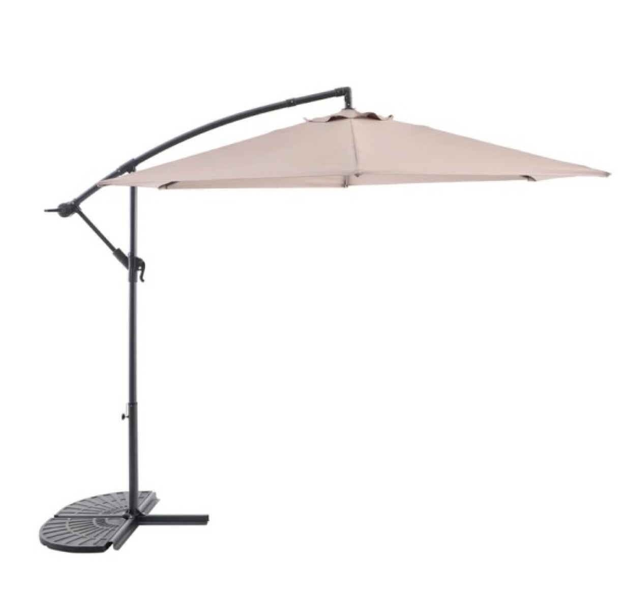 Sombrilla lateral taupe 3 m 