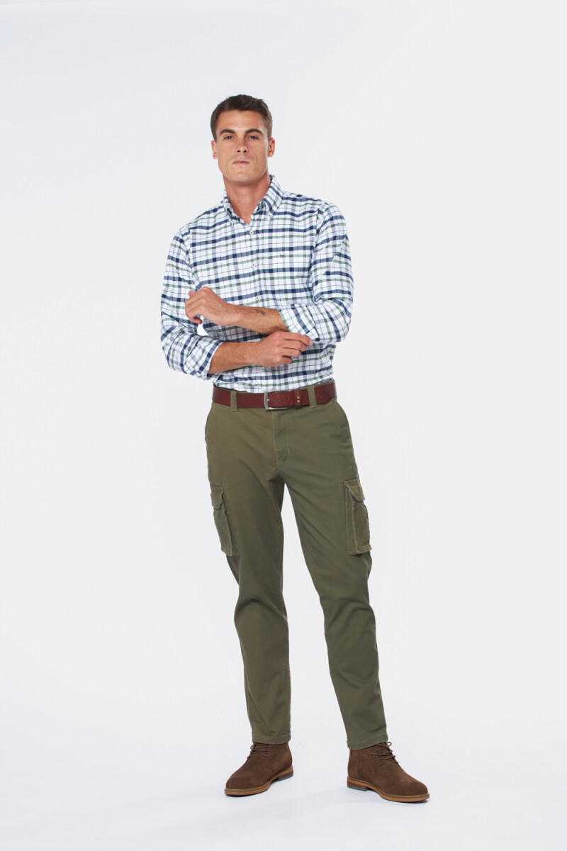 PANTALON CARGO - Verde 