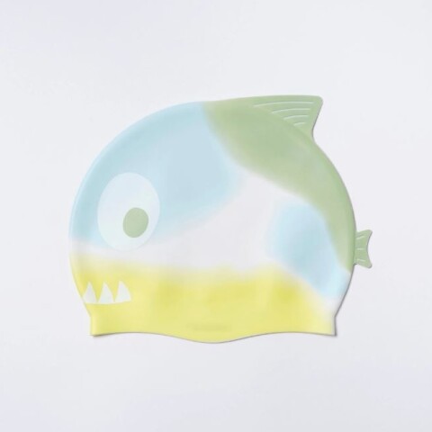 GORRA Gorra De Natación (3-9 Años) Modelo Shark Tribe Khaki Ombre