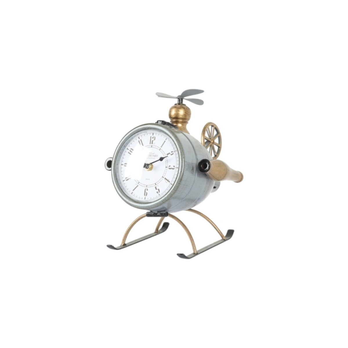 Reloj de mesa - Helicóptero - Hierro 