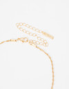 Collares Cortos Metal Collar Corto Delicado Orgánico - Dorado