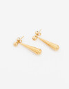 Aros Colgantes Cortos Metal Aros Colgantes Acero Gota - Dorado