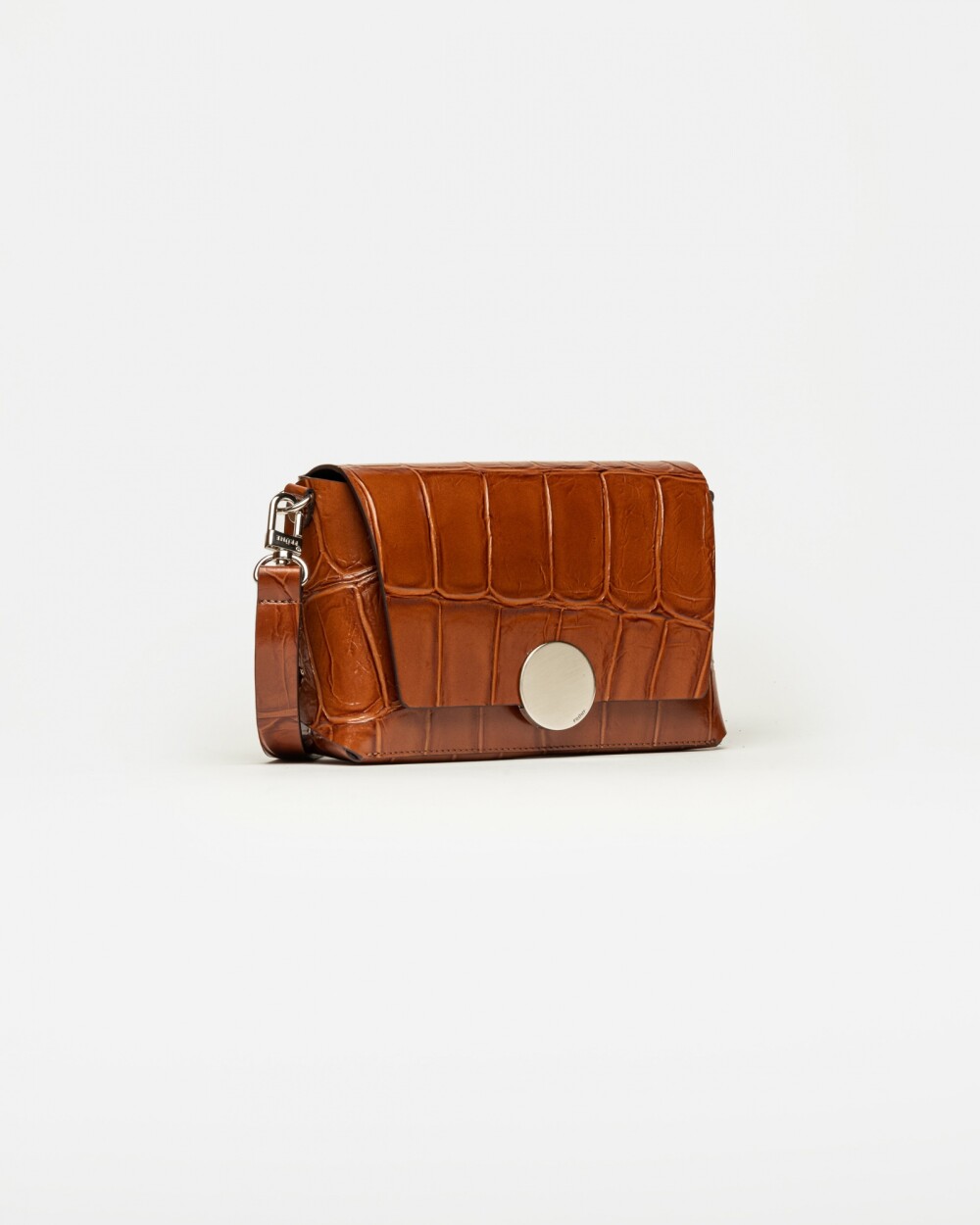 Bandolera Oasis Big Croco Cuoio