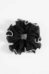 Gomita scrunchie tul reborde negro