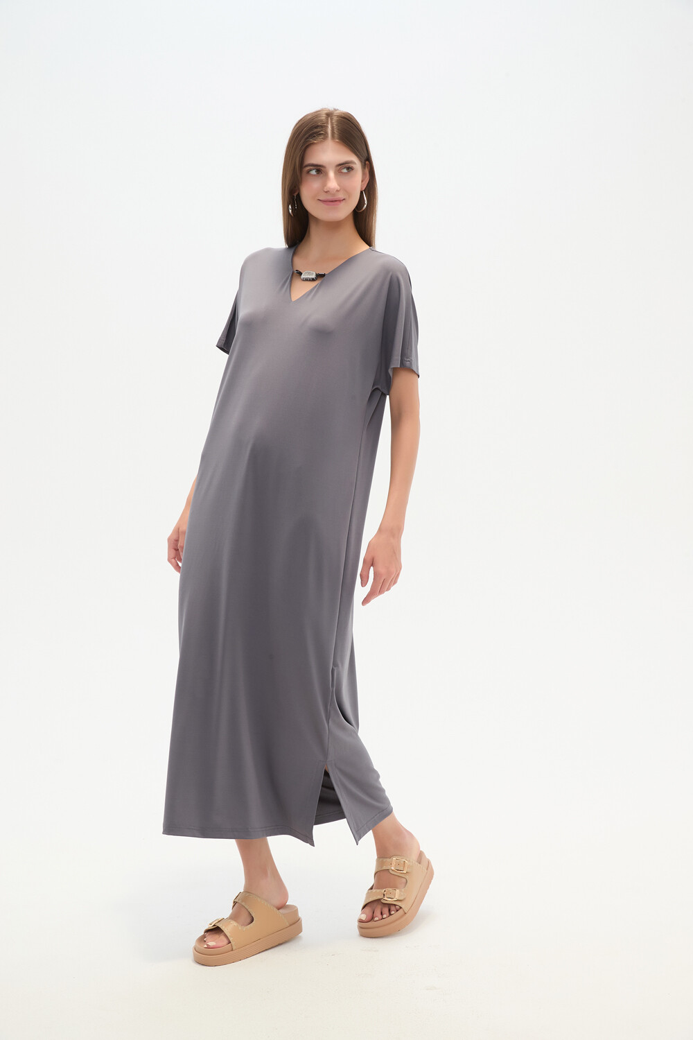 Vestido Oasina Azul Piedra
