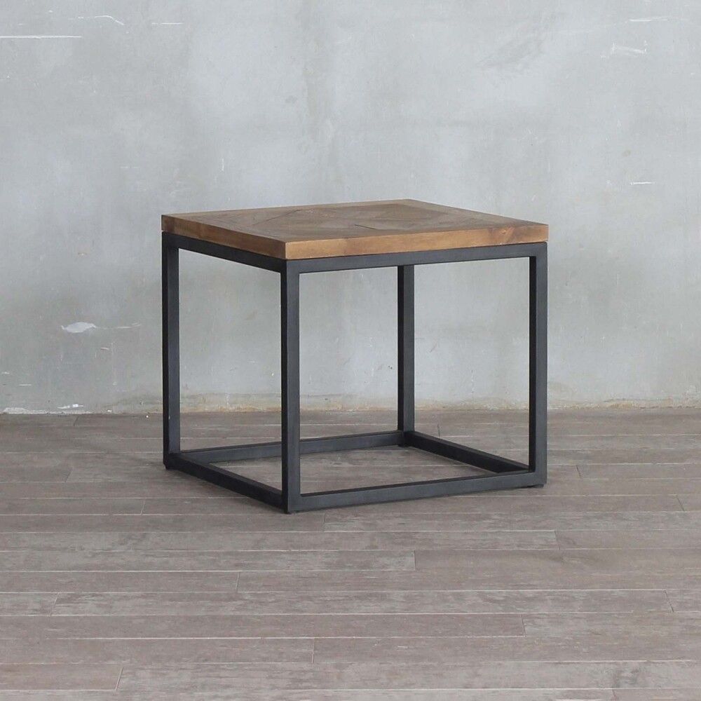 MESA LATERAL/ARRIME MADERA-Y-METAL NATURAL-BEIGE DOMINIQUE NATURAL