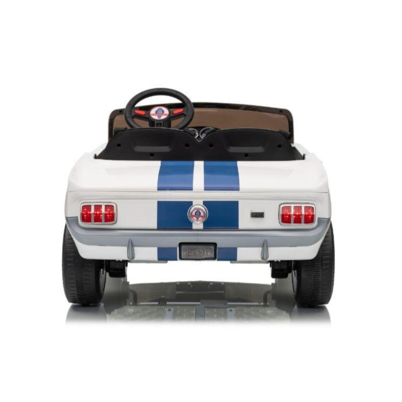 Auto a bateria infantil Shelby GT350 blanco Auto a bateria infantil Shelby GT350 blanco