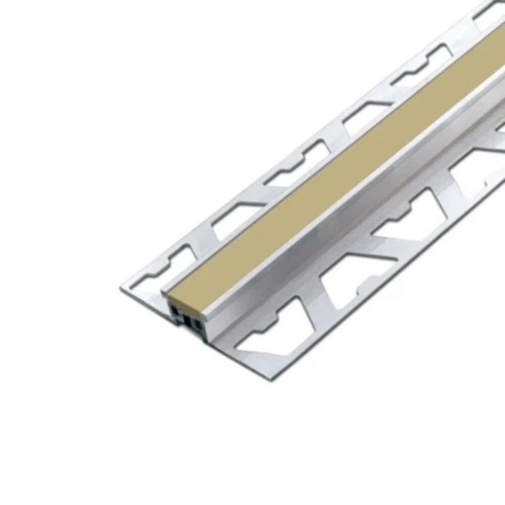 Aluminio junta dilatación Euro 12mm 2,5mt Beige Aluminio Junta Dilatación Euro 12mm 2,5mt Beige