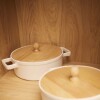 Olla de Aluminio con Tapa Natural Grande