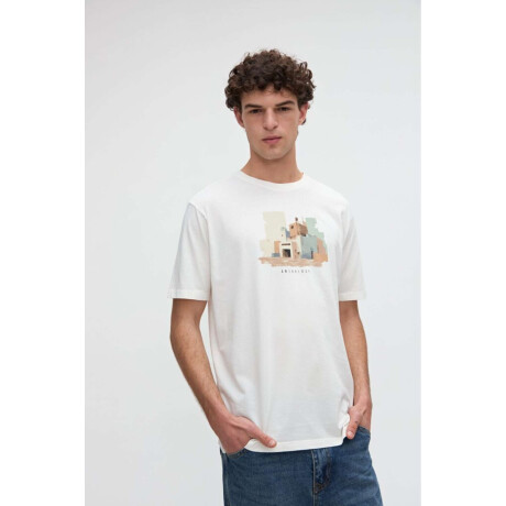 Remera Hess Off white