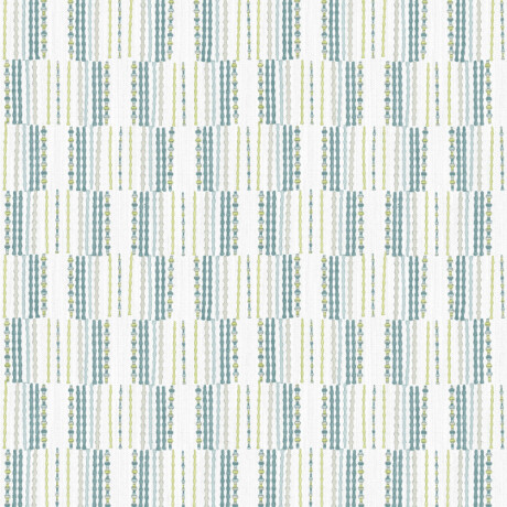 COLECCIÓN BLUEBELL - BURGEN TEAL GEOMETRIC LINEN - N/A