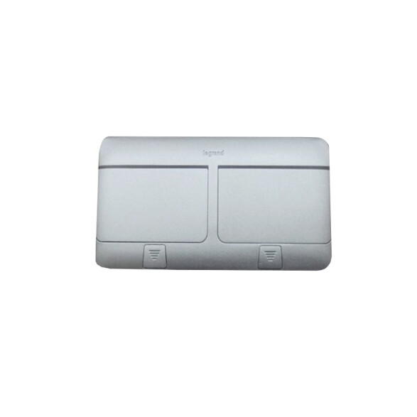 Tapa p/caja de piso o mueble de 6 módulos aluminio LJ3806