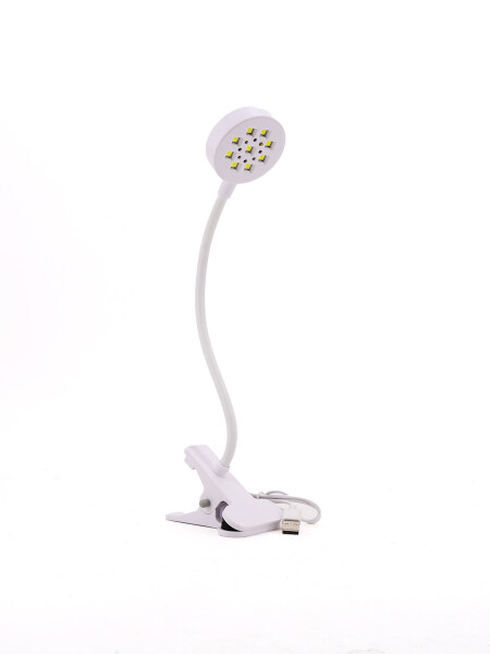 LAMPARA LED PORTATIL ROUND II CON PINZA BLANCO