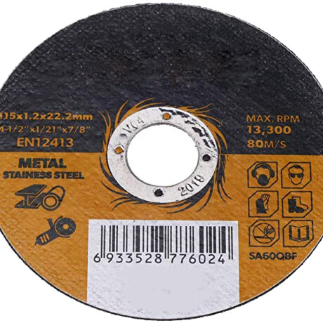 TOLSEN DISCO CORTE METAL 115 MM x 1.2 MM Tolsen Disco Corte Metal 115 Mm X 1.2 Mm