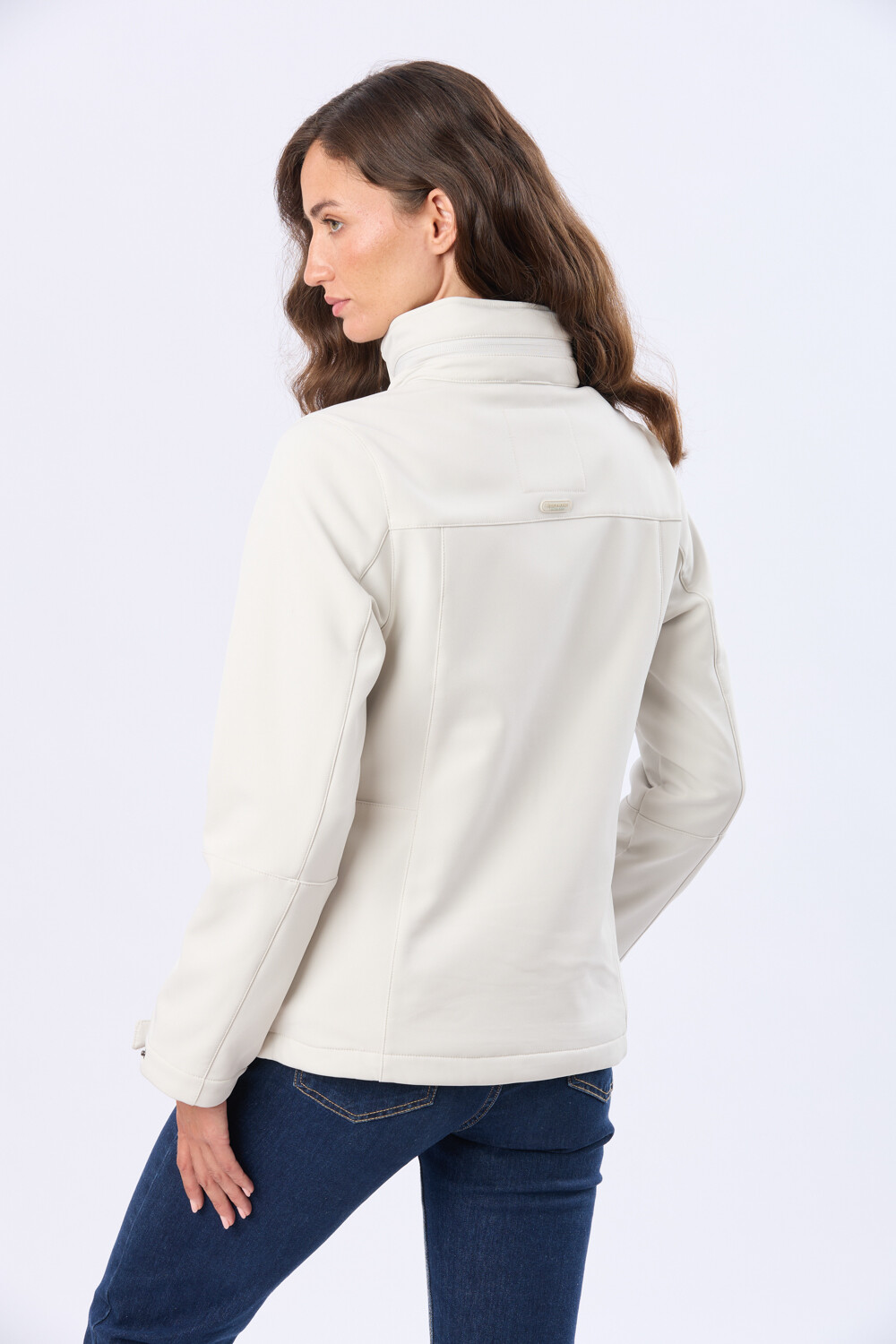 CAMPERA DE NEOPRENO CON CAPUCHA Natural