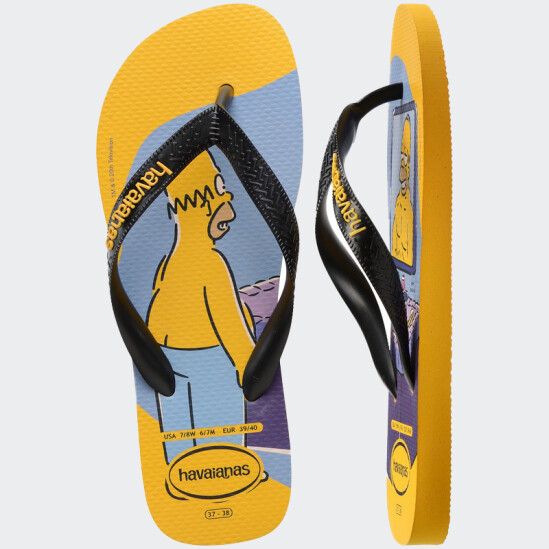 Ojotas Havaianas Simpsons Amarillo