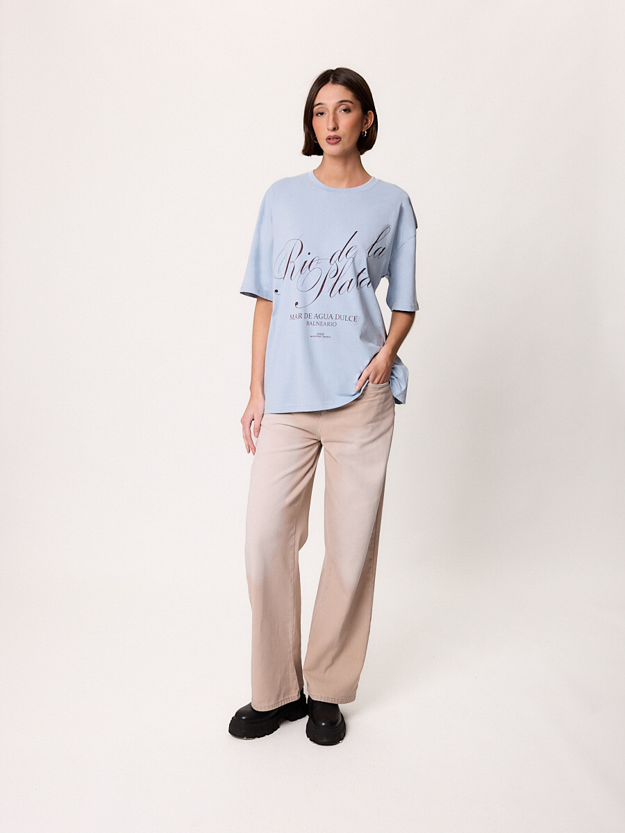 T-SHIRT M/C RIOPLATA DIXIE Celeste