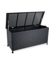 Baúl para guardar almohadones YDERUP A133xA64xP55 negro Baúl para guardar almohadones YDERUP A133xA64xP55 negro