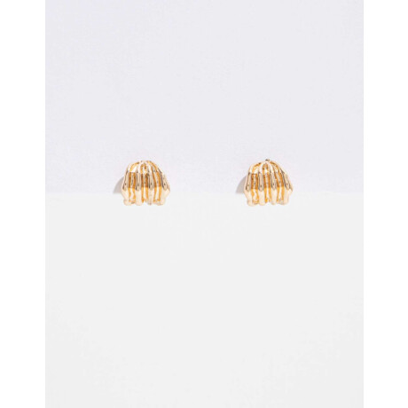 Aros De Metal Orgánico Dorado