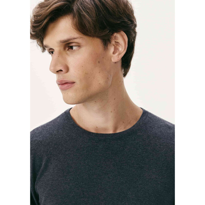 BLUSAO MASC PRETO MESCLA