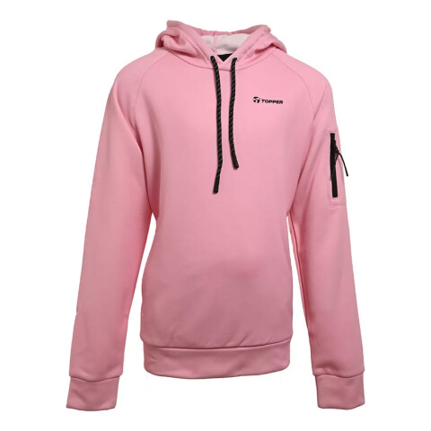 HOODIE POLY FLEECE GIRLS TRNG rosa par m ROSA/GRAFITO
