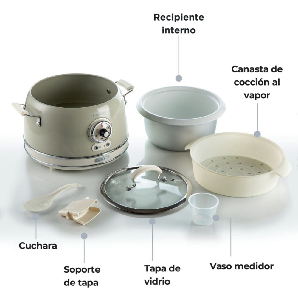 OLLA ARROCERA ARIETE 700W NATURAL-BEIGE MOD.2904
