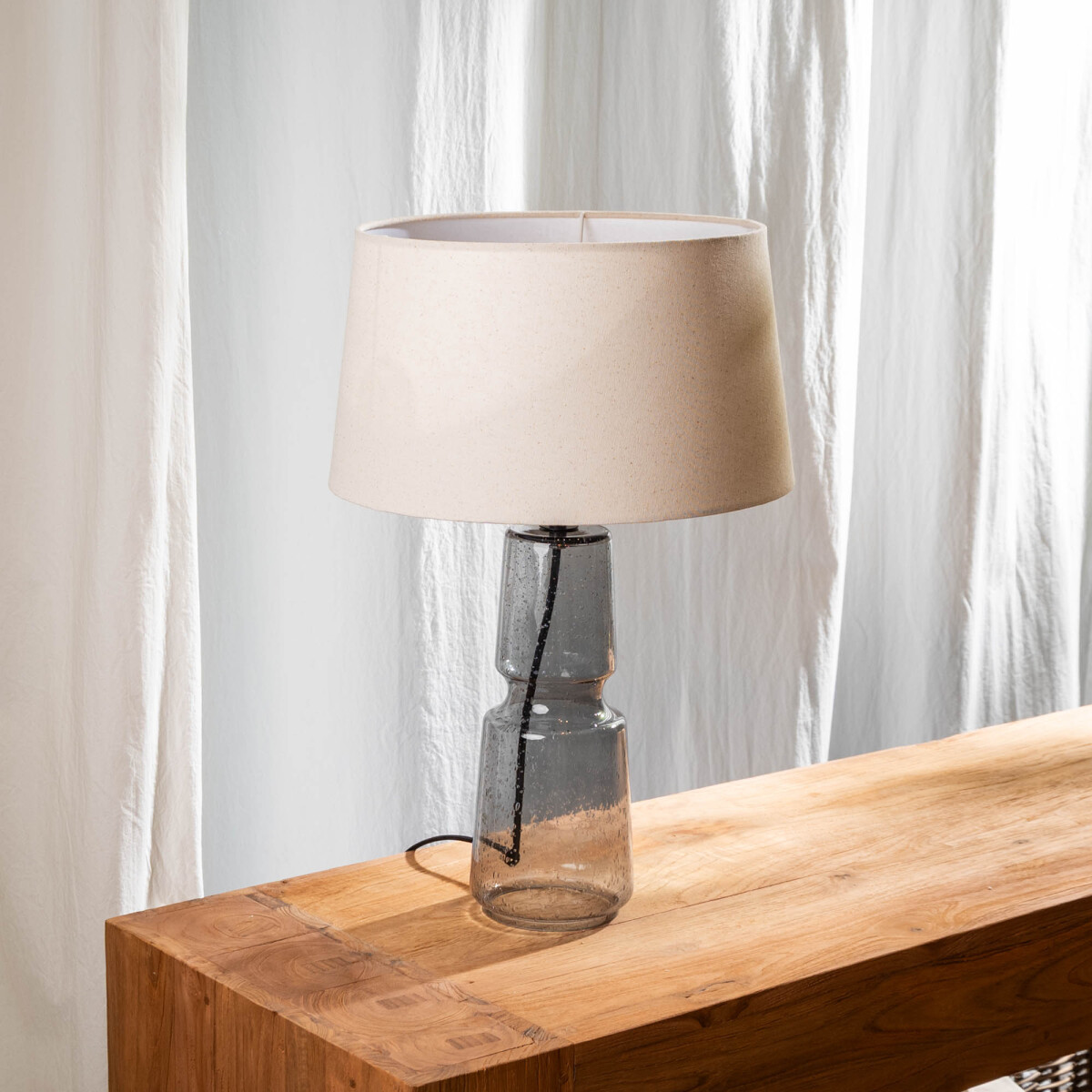 Base de lámpara, smoked 