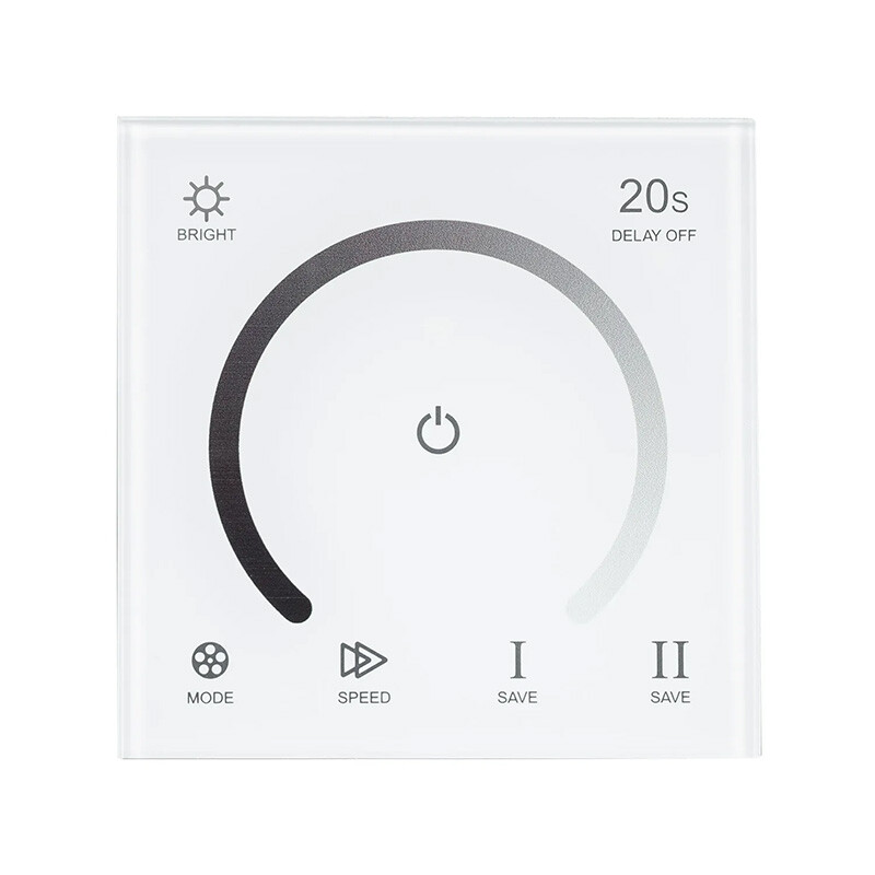 DIMMER PARA CINTA LED - PANEL LED TOUCH 12V-24V 12A - Dimmer Touch para Cinta LED 12-24V