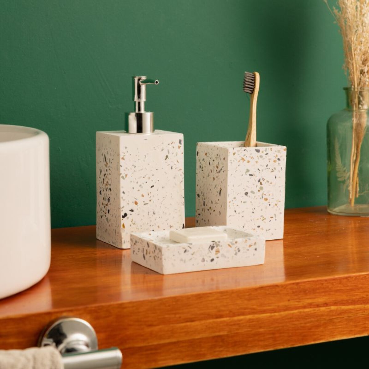 Set accesorios de baño 3 piezas - Terrazo 