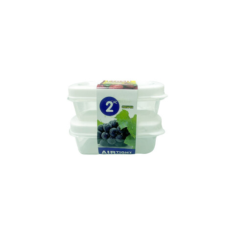 OUTLET Contenedor plástico 2 pcs 12*4.5 cm Outlet Contenedor Plástico 2 Pcs 12*4.5 Cm