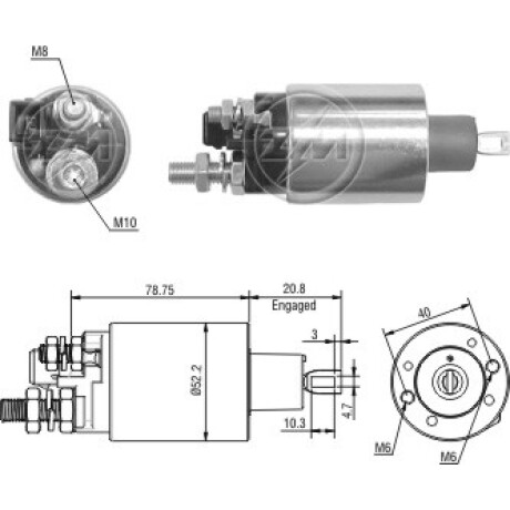 AUTOMATICO DE ARRANQUE - FORD TRUCK PRESTOLITE 12V ZM AUTOMATICO DE ARRANQUE - FORD TRUCK PRESTOLITE 12V ZM