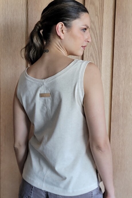 Musculosa Aloe Beige Melange