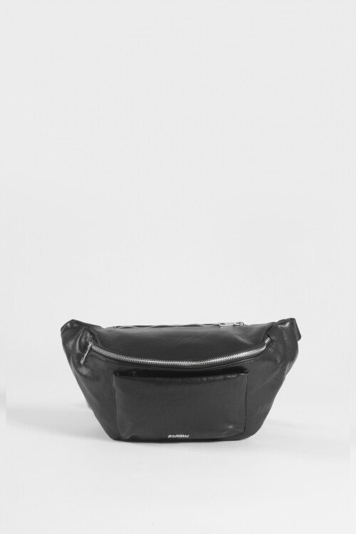 Riñonera doble bolsillo negro