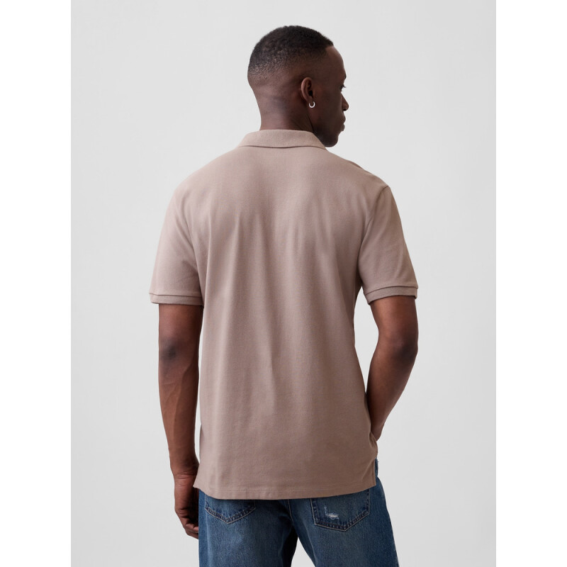 V-FRCH SS BRANNAN POLO MEDIUM COOL BROWN