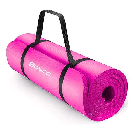 Colchoneta Yogamat 10mm Pilates Bosco Gym Multifuncional Rosa