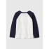 V-FRCH LS LOGO RAGLAN NAVY UNIFORM