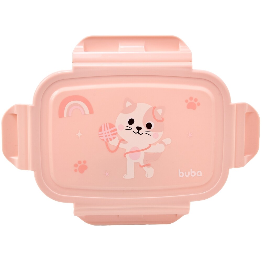 Lunchera bento box BUBA pastel colors gatita