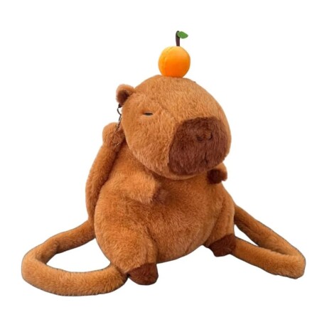 Mochila Peluche Capybara con Durazno 001