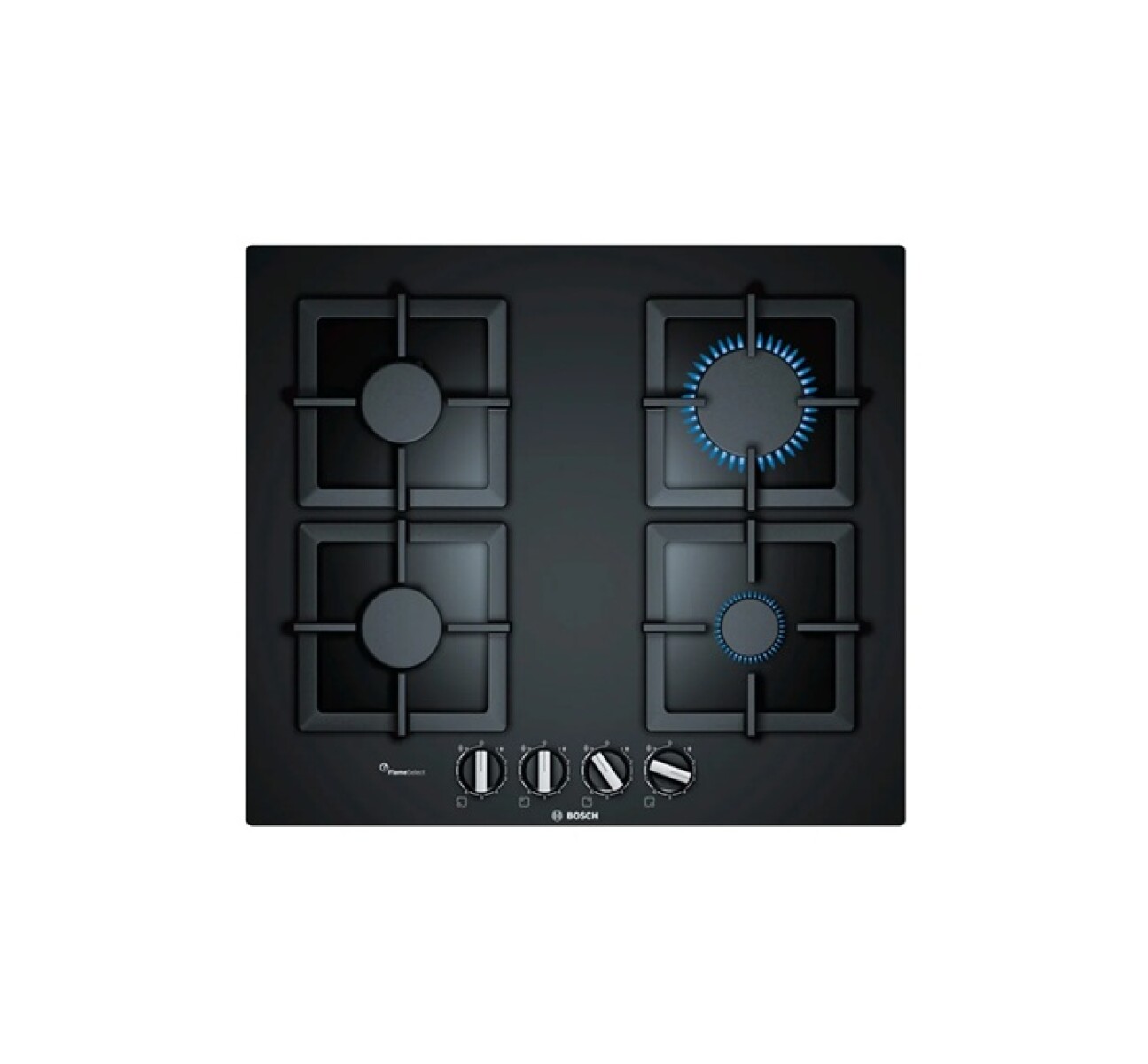 Anafe a Gas Bosch de Vidrio 60 cm PPP6A6B20 