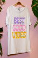 Remera Good Vibes Blanco