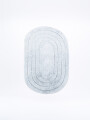 ALFOMBRA BAÑO OVAL GRIS