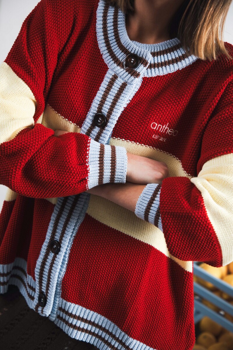 Cardigan New Glory Rojo PRE ORDEN