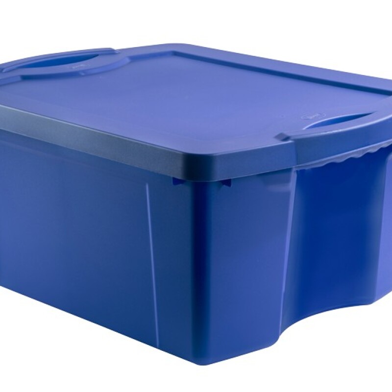 Set x3 Caja organizadora 55 lts Fullbox AZUL