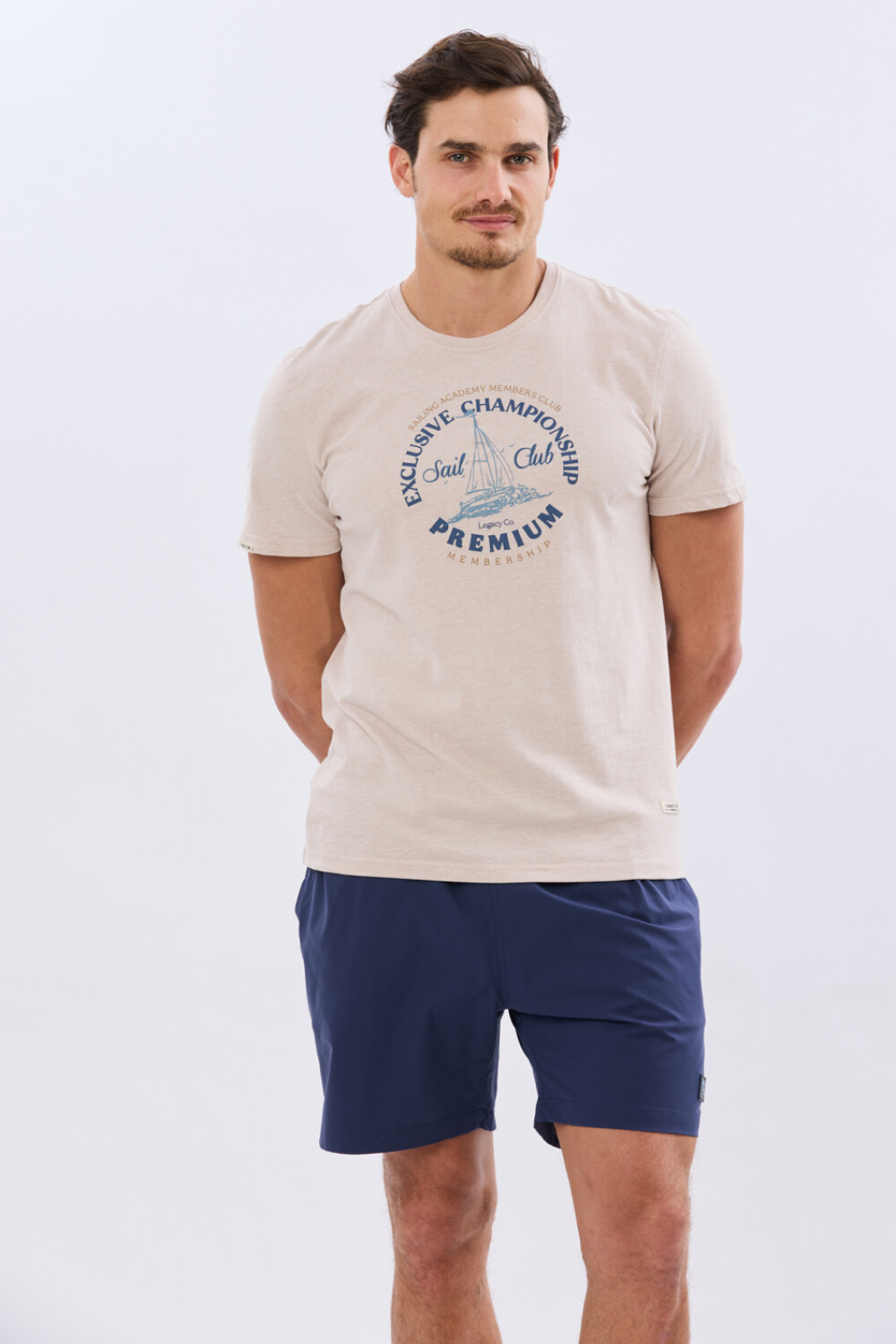 SHORT DE BAÑO FLEX LISO Marino