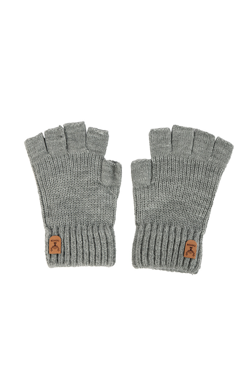 Guantes sin dedos Palmas Gris