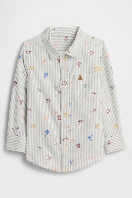 Camisa Oxford Toddler Niño Iceberg Green 16-5808