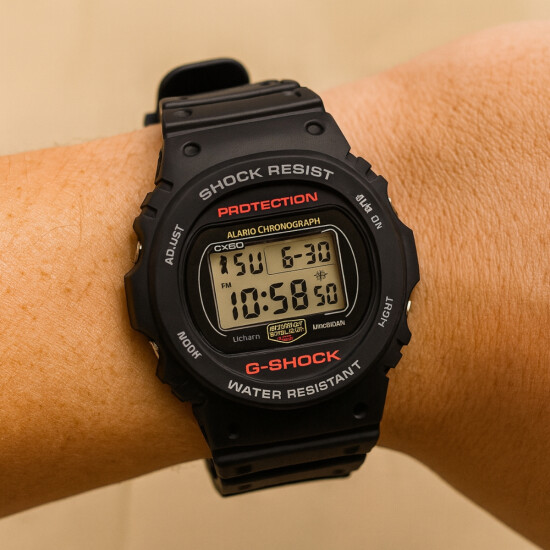 Reloj CASIO G-SHOCK DW5750UE-1DR en Resina Negro Esfera 45mm 0