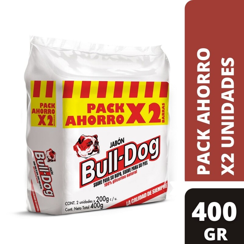 Jabón en Barra Bull Dog X2 200 GR