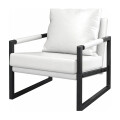 Sillón Milán ecocuero Blanco